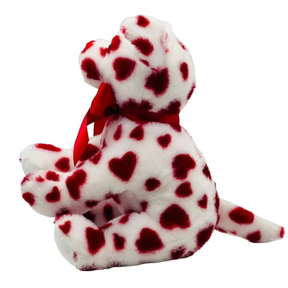 Bearington Romantic Rover Plush Puppy‎ Dog Red Hearts Valentine 12 inch